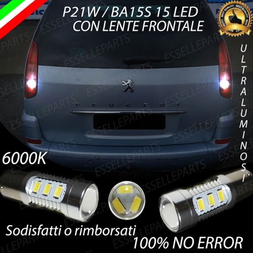 Luci Retromarcia 15 LED Peugeot 807 CON LENTE FRONTALE