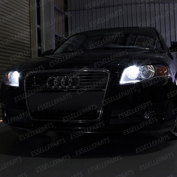 Coppia luci di posizione T10 W5W 6 LED canbus 6000K Bianco Audi A6 C6 Dal 2009