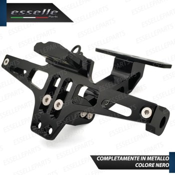 PortaTarga con LED in Metallo Regolabile NERO Specifico per Buell