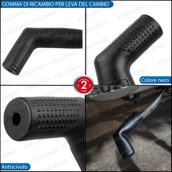 Coprileva Cambio - NERO - in Gomma Specifica per Triumph