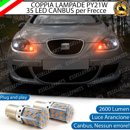 Coppia Frecce Anteriori PY21W 35 LED Canbus SEAT TOLEDO 3