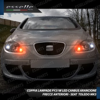 Coppia Frecce Anteriori PY21W 35 LED Canbus SEAT TOLEDO 3