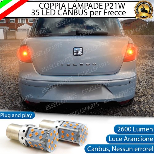 Coppia Frecce Posteriori P21W 35 LED Canbus SEAT TOLEDO 3