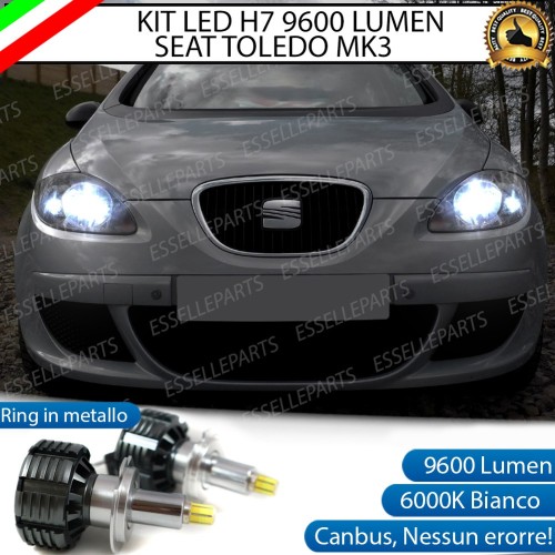 Kit Full LED H7 9600 LUMEN Anabbaglianti SEAT TOLEDO 3