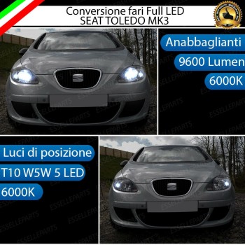 Conversione Fari Full LED SEAT TOLEDO 3