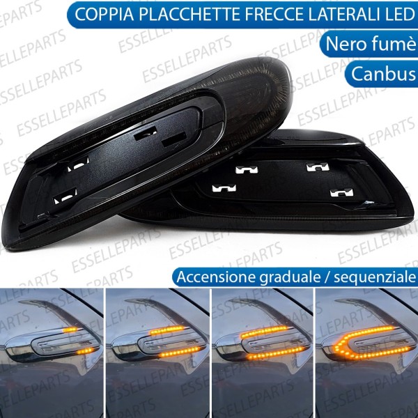 Placchette Dinamiche Nere fumè Laterali per frecce specifiche per MINI F54
