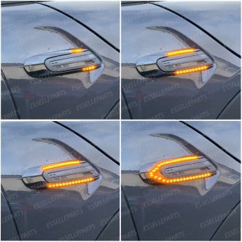 Placchette Dinamiche Nere fumè Laterali per frecce specifiche per MINI F54