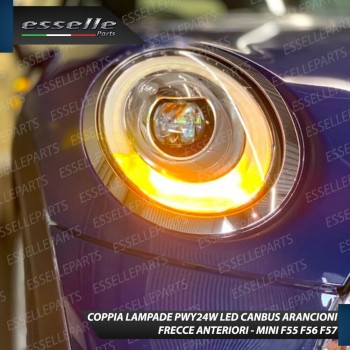 Lampada PWY24W Canbus ARANCIONE FRECCE Luce AMBRA MINI F55 F56