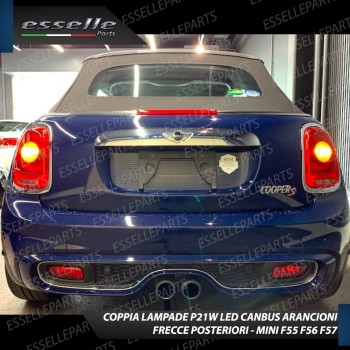 Coppia Frecce Posteriori P21W 35 LED Canbus Mini Cooper F55 F56 F57