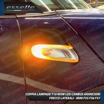 Coppia Lampade T10 W5W 8 LED per Frecce Laterali MINI F55 F56 F57