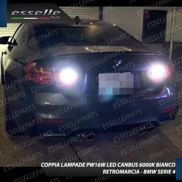 Luci RETROMARCIA PW16W Led Canbus BMW SERIE 4 F32 Luce Bianca No Error