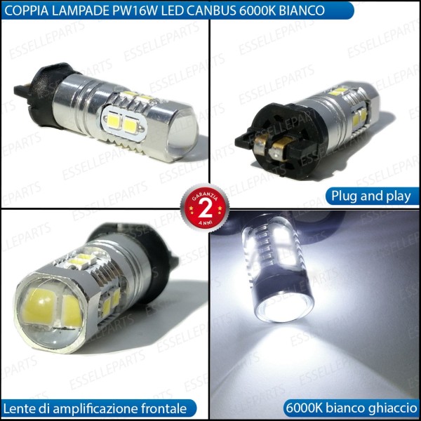 Coppia Luci Retromarcia 10 LED PW16W BMW SERIE 5 F07 LCI RESTYLING 6000K