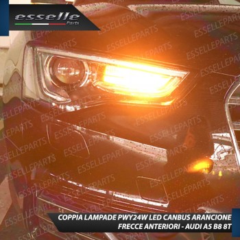 Coppia Frecce Anteriori PWY24W 10 LED Canbus AUDI A5 RESTYLING DAL 2012 IN POI