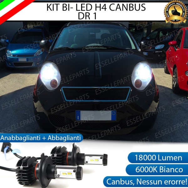 Kit Full LED H4 18000 LUMEN Anabbaglianti + Abbaglianti per DR-1