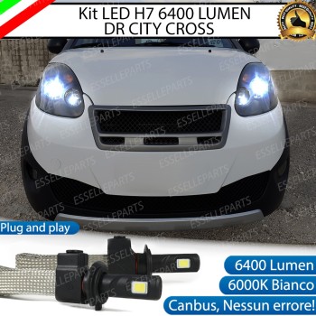 Kit Full LED H7 6400 LUMEN Anabbaglianti Dr-City Cross