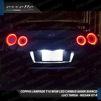 Luci Targa 9 LED Canbus 6000K per NISSAN GTR R35