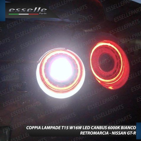 Luci Retromarcia Led Canbus NISSAN GT-R Luce Bianca No Error