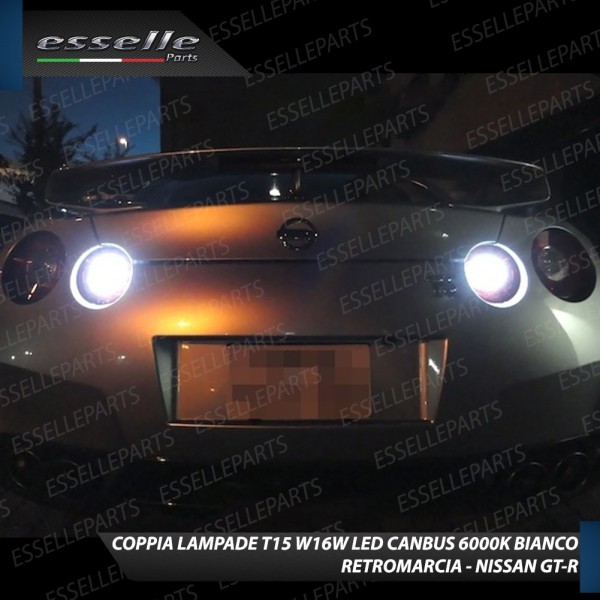 Luci Retromarcia Led Canbus NISSAN GT-R Luce Bianca No Error