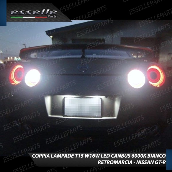 Luci Retromarcia Led Canbus NISSAN GT-R Luce Bianca No Error