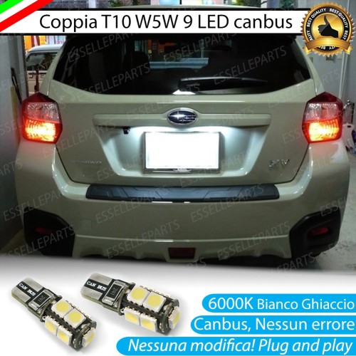 Luci Targa 9 LED Canbus 6000K per SUBARU XV