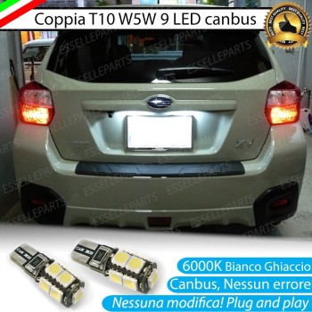 Luci Targa 9 LED Canbus 6000K per SUBARU XV