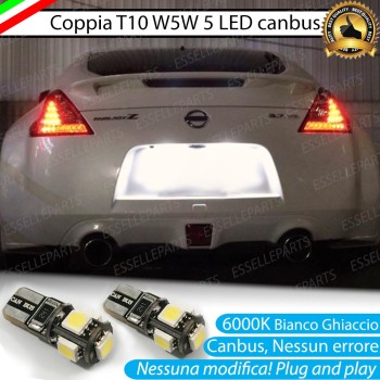 Luci Targa 5 LED Canbus 6000K per Nissan 370Z