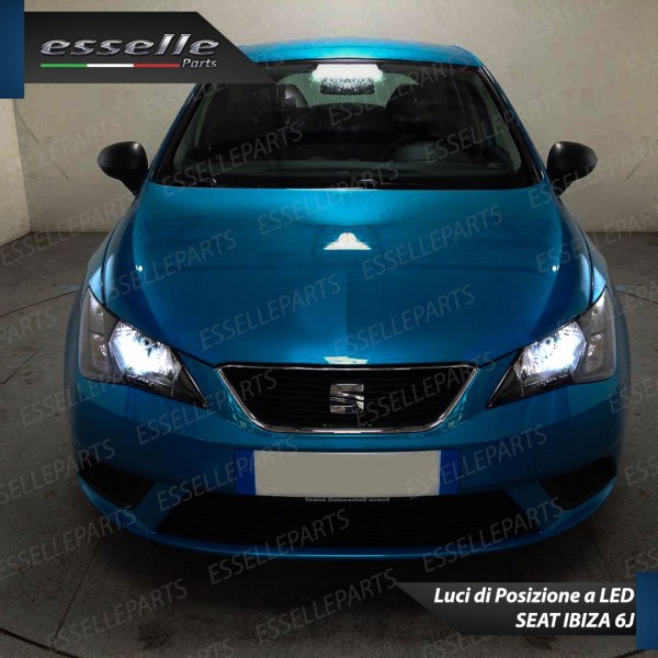 Coppia Lampade T10 W5W 10 LED Canbus 6000K bianco SEAT IBIZA 6J RESTYLING