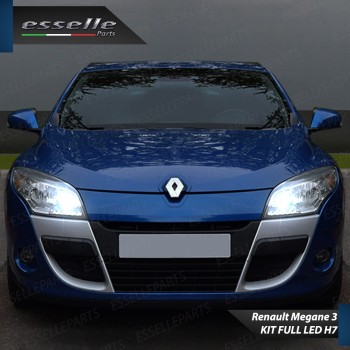 Kit Full LED H7 6400 Lumen 6000K bianco Abbaglianti RENAULT MEGANE 3 fari a parabola