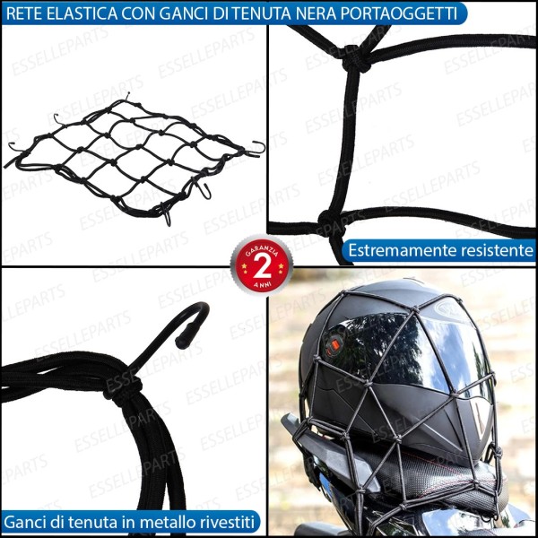 Rete Ragno Elastica da Serbatoio/Sella per moto,motorini,scooter MALAGUTI