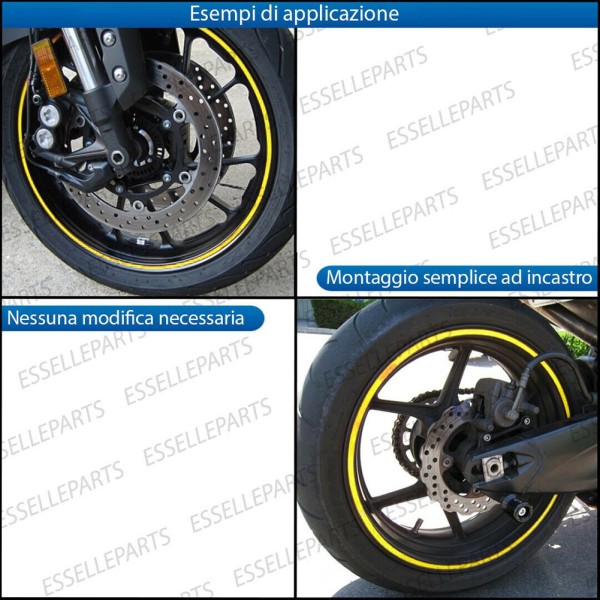 Bordo - ORO - adesivo per ruote moto,motorini,scooter MALAGUTI