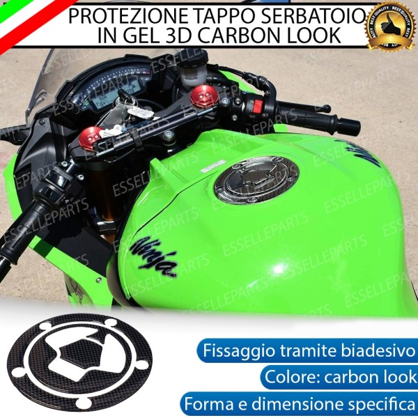 Copri Tappo Benzina- CARBON LOOK - specifico per KAWASAKI Versys 650 (2010-2014) Tourer