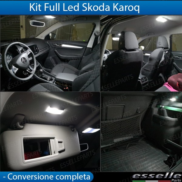 Kit LED Interni Per Skoda Karoq 6000k Bianco Canbus