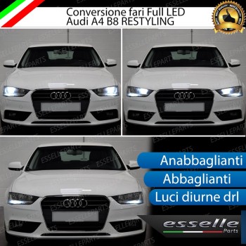 Conversione Fari Full LED 6000K bianco Audi A4 B8 Avant Allroad Restyling