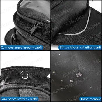 Borsa da Serbatoio con Portacellulare integrato per Sym