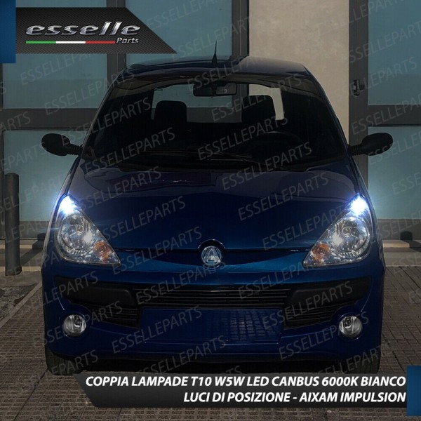 Lampade a LED H4 + T10 per AIXAM IMPULSION Luce Bianca