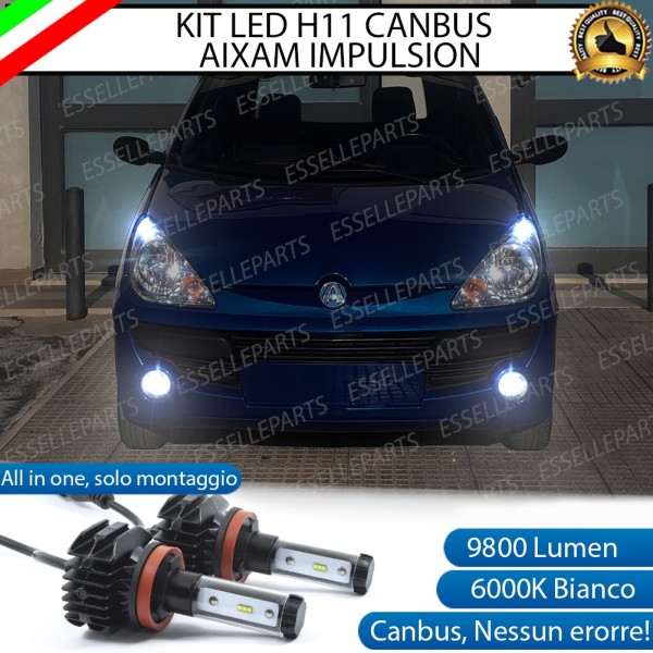 Kit Full LED coppia lampade FENDINEBBIA AIXAM IMPULSION