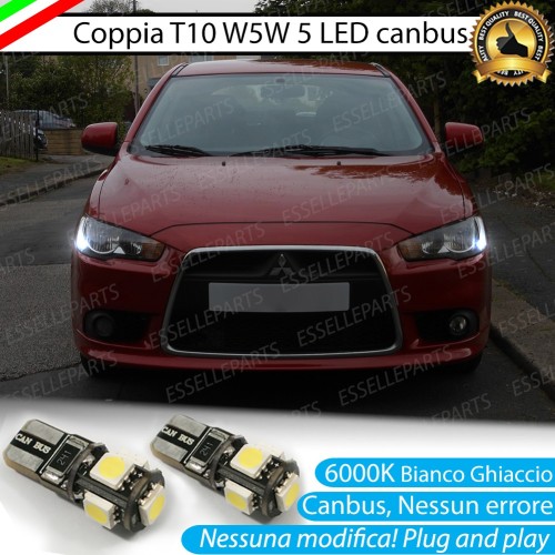 Luci posizione T10 W5W 5 LED Canbus Mitsubishi Lancer 8