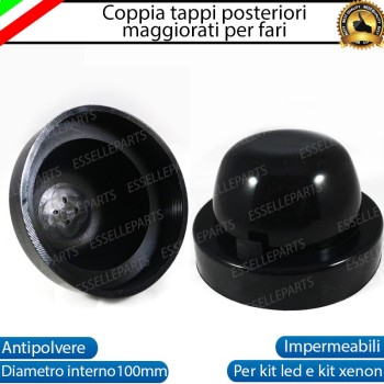 Coppia Tappi posteriori maggiorati per Fari diametro 100mm