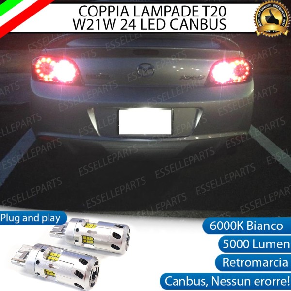 Luci Retromarcia a LED CANBUS 3.0 T20 W21W per MAZDA RX-8