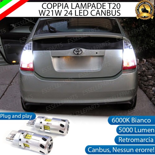 Luci Retromarcia a LED CANBUS 3.0 T20 W21W per TOYOTA PRIUS 2