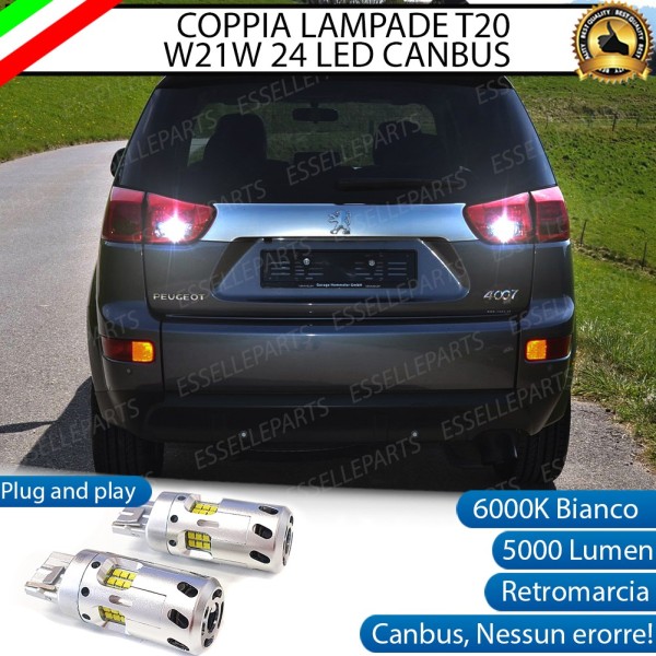 Luci Retromarcia a LED CANBUS 3.0 T20 W21W per PEUGEOT 4007