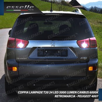Luci Retromarcia a LED CANBUS 3.0 T20 W21W per PEUGEOT 4007 Luci Retromarcia a LED CANBUS 3.0 T20 W21W per PEUGEOT 4007