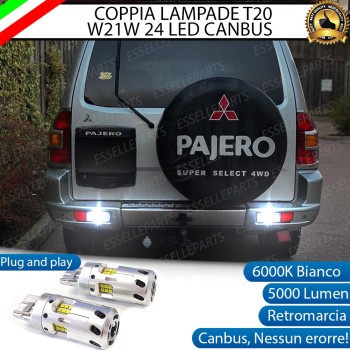 Luci Retromarcia a LED CANBUS 3.0 T20 W21W per MITSUBISHI PAJERO III Luci Retromarcia a LED CANBUS 3.0 T20 W21W per MITSUBISHI PAJERO III