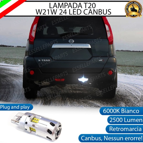 Luce Retromarcia a LED CANBUS 3.0 T20 W21W per NISSAN X TRAIL II