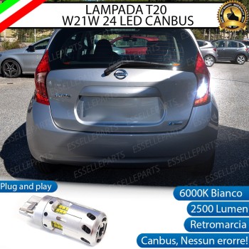 Luce Retromarcia a LED CANBUS 3.0 T20 W21W per NISSAN NOTE II Luce Retromarcia a LED CANBUS 3.0 T20 W21W per NISSAN NOTE II