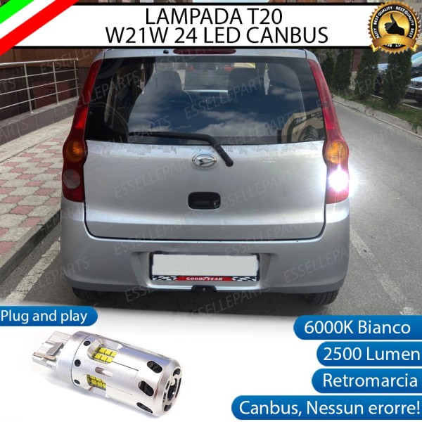 Luce Retromarcia a LED CANBUS 3.0 T20 W21W per DAIHATSU CUORE VII