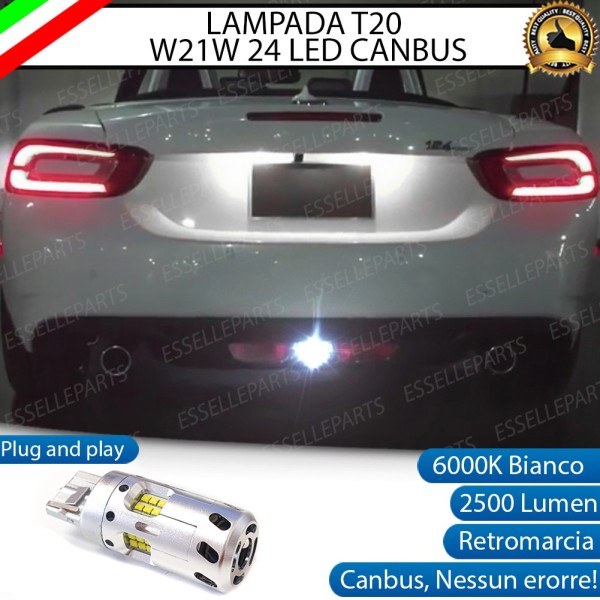 Luce Retromarcia a LED CANBUS 3.0 T20 W21W per FIAT 124 SPIDER