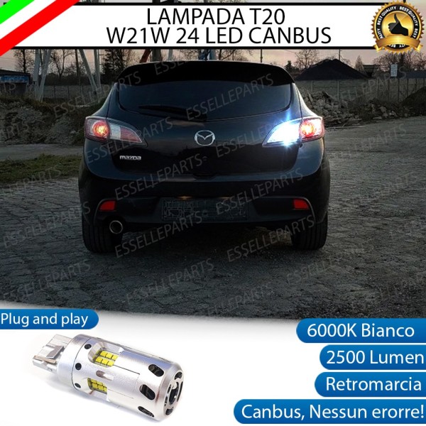 Luce Retromarcia a LED CANBUS 3.0 T20 W21W per MAZDA 3 II