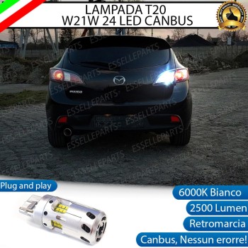 Luce Retromarcia a LED CANBUS 3.0 T20 W21W per MAZDA 3 II