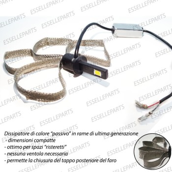 Kit Full Led H1 6500k canbus 9600 lumen anabbaglianti LANCIA YPSILON CON  FARO LENTICOLARE